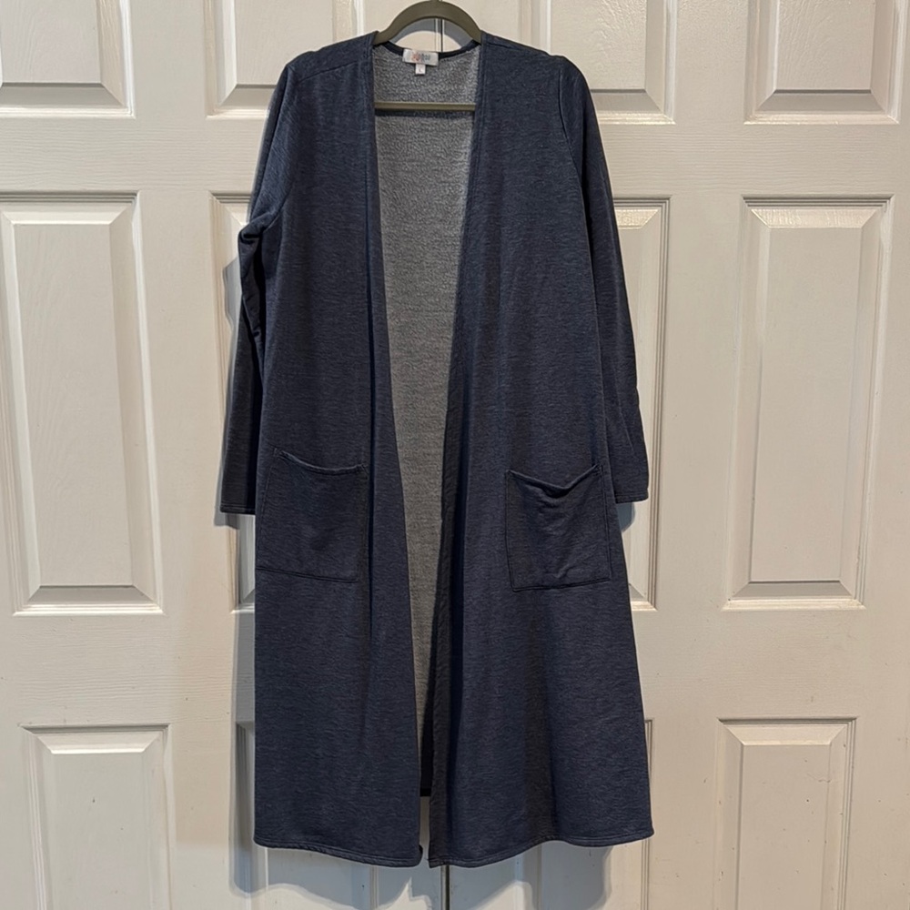 LuLaRoe Dark Blue Open Front Cardigan/Duster